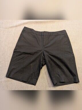 Banana Republic Black Bermuda Shorts Stretch Womens Size 8